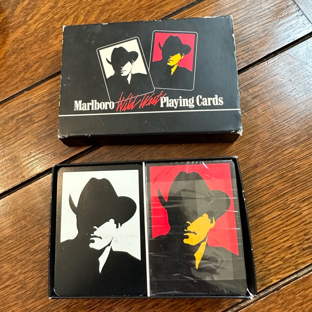 Vintage 1991 Marlboro Wild West Playing Cards